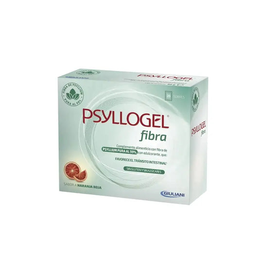 Psyllogel Fibra Sabor Naranja Roja, 20 Sobres