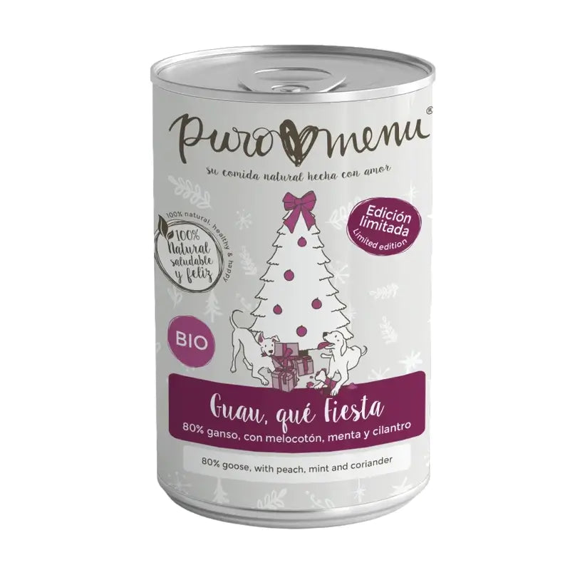 Puromenu Menú Guau, Qué Fiesta Bio, 400 gr