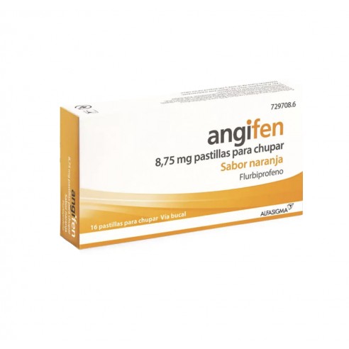 Angifen 8,75 mg 16 Pastillas para Chupar sabor Naranja