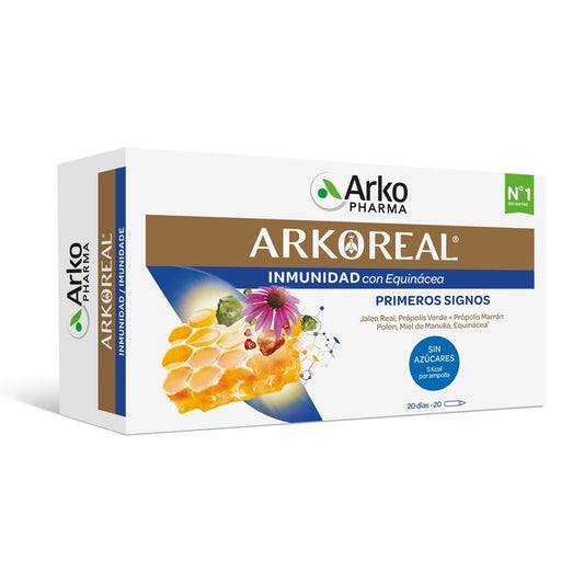 Arkoreal Jalea Real Inmunidad SIN AZÚCAR 20 Ampollas - Arkopharma