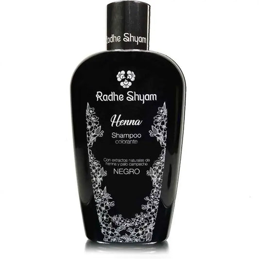 Radhe Shyam Champu Henna Negro , 250 ml