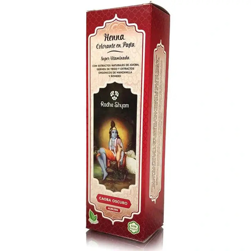 Radhe Shyam Henna Pasta Caoba Oscuro , 200 ml