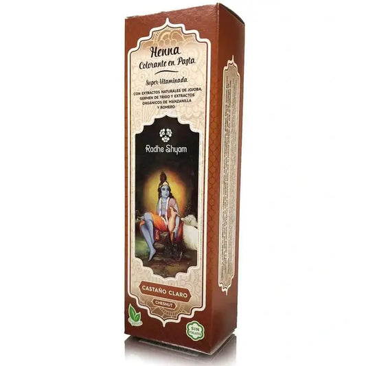 Radhe Shyam Henna Pasta Castaño Claro , 200 ml