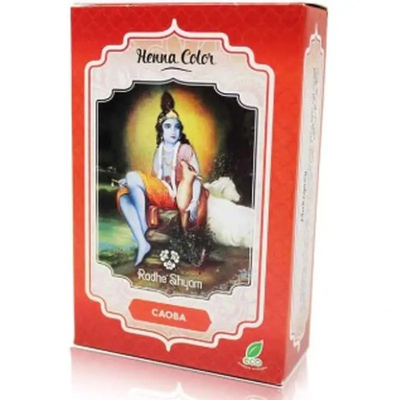 Radhe Shyam Henna Polvo Caoba , 100 gr