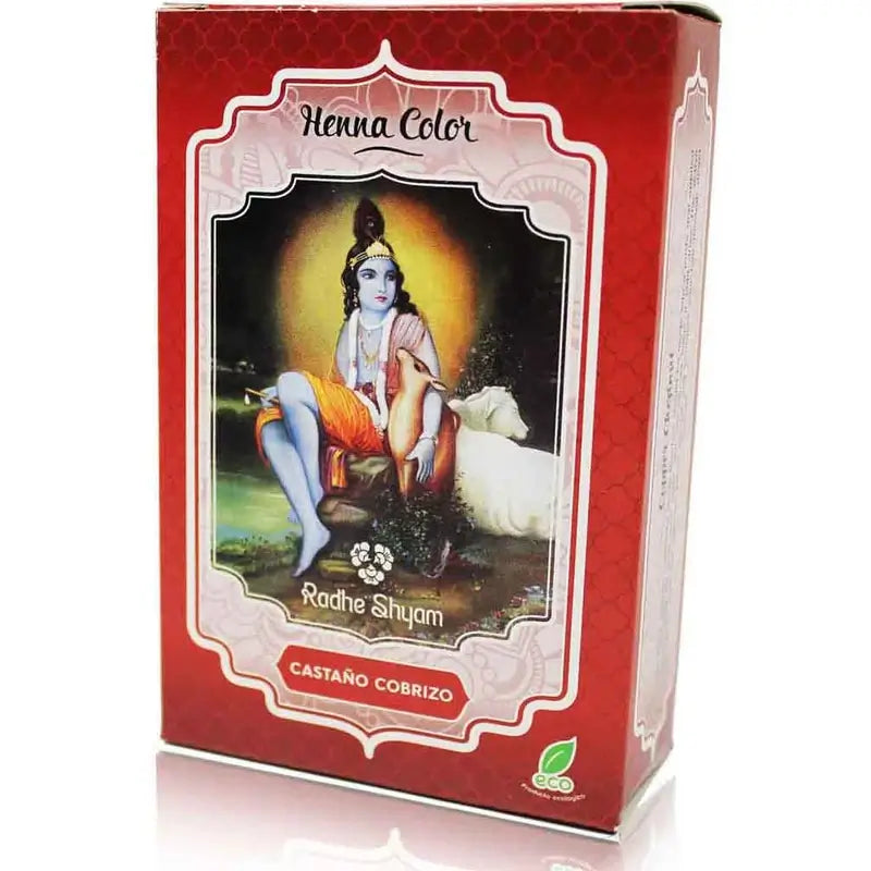 Radhe Shyam Henna Polvo Castaño Cobrizo , 100 gr