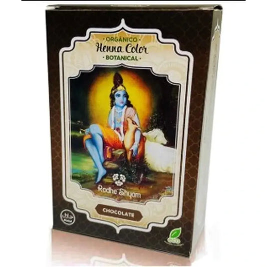 Radhe Shyam Henna Polvo Chocolate Botanical , 100 gr