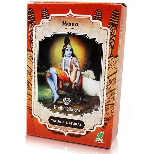 Radhe Shyam Henna Polvo Tatuaje , 100 gr