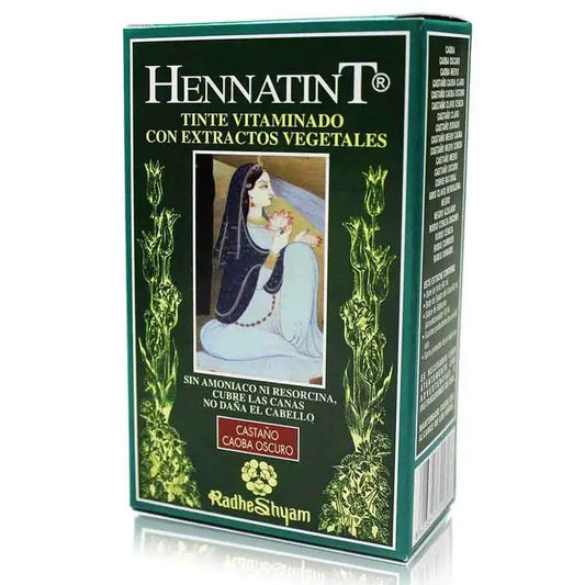 Radhe Shyam Hennatint Castaño Caoba Oscuro , 60 ml