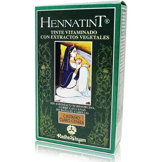 Radhe Shyam Hennatint Castaño Claro Ceniza , 60 ml