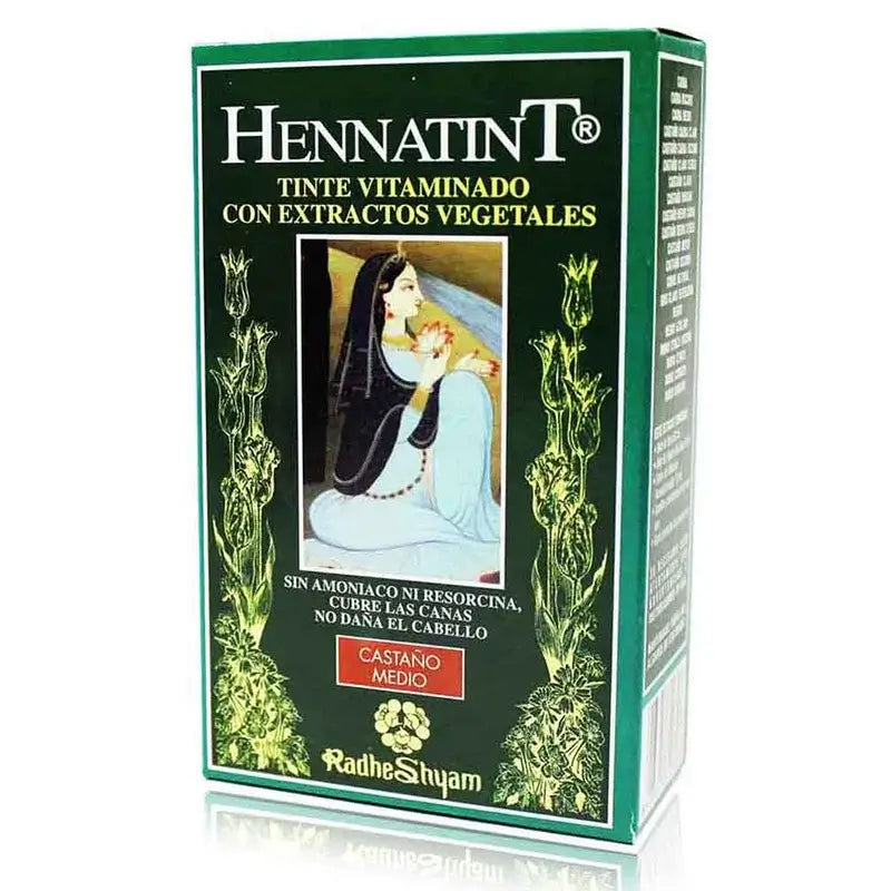 Radhe Shyam Hennatint Castaño Medio , 60 ml