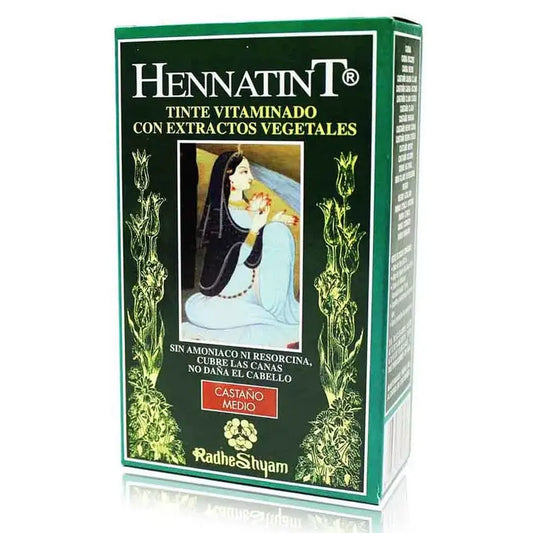 Radhe Shyam Hennatint Castaño Medio , 60 ml
