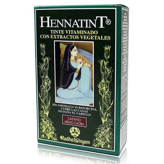Radhe Shyam Hennatint Castaño Medio Caoba , 60 ml