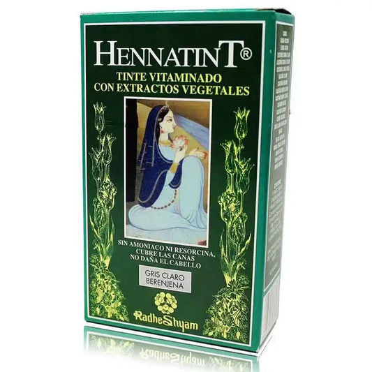 Radhe Shyam Hennatint Gris Claro Berenjena , 60 ml