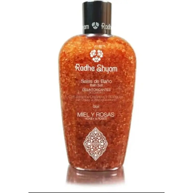 Radhe Shyam Sales De Baño Miel Y Rosas , 330 gr