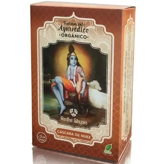 Radhe Shyam Tratamiento Capilar Cascara Nuez Ayurvedico , 100 gr