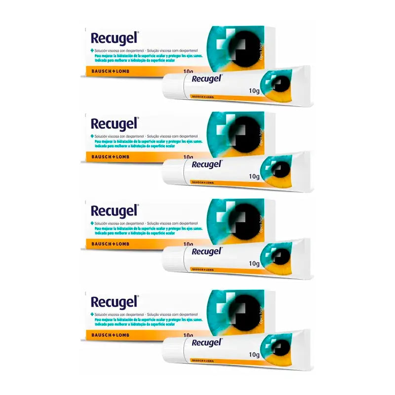 Compra Recugel Gel Oftálmico, Pack 4 x 10 gr al mejor precio.