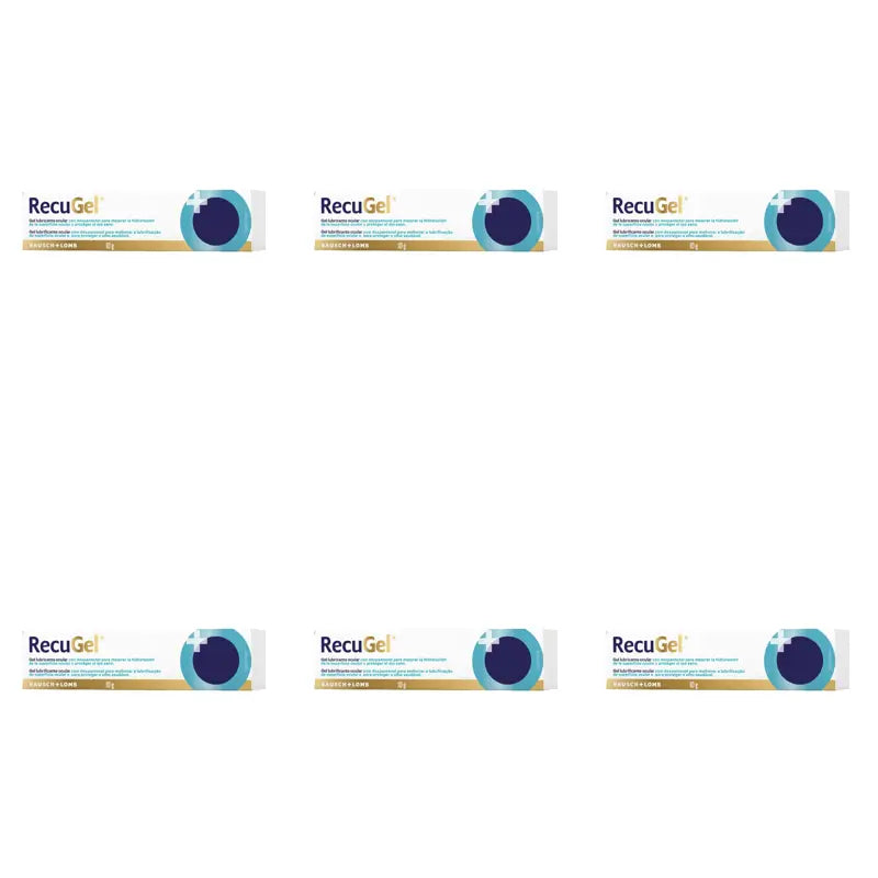 Recugel Gel Oftálmico, Pack 6 x 10 gr