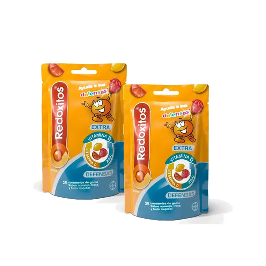 Redoxon Redoxitos Extra Defensas +4 Años , Pack 2 x 25 caramelos de goma