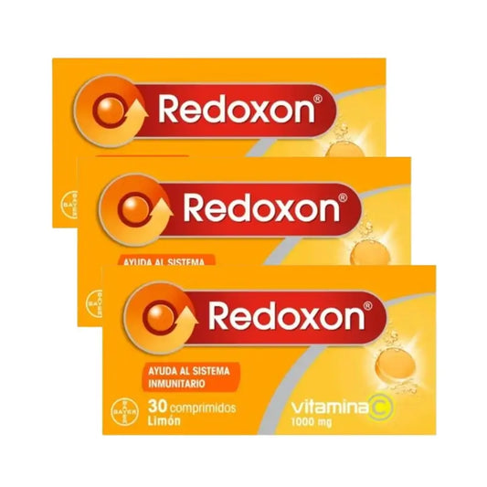 Redoxon Vitamina C Sabor Limón, 3X30 Comprimidos Efervescentes