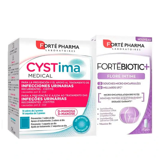 Forté Pharma Pack Íntimo Cystima + Fortébiotic Plus