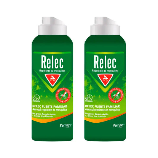 Relec Duplo  Fuerte Familiar Spray Antimosquitos,  2 x 125 ml