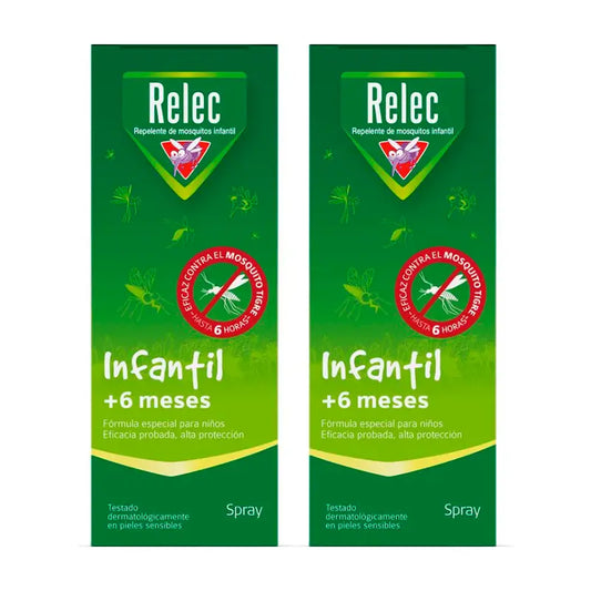 Relec Duplo  Infantil +6 meses,  2 x 100ml