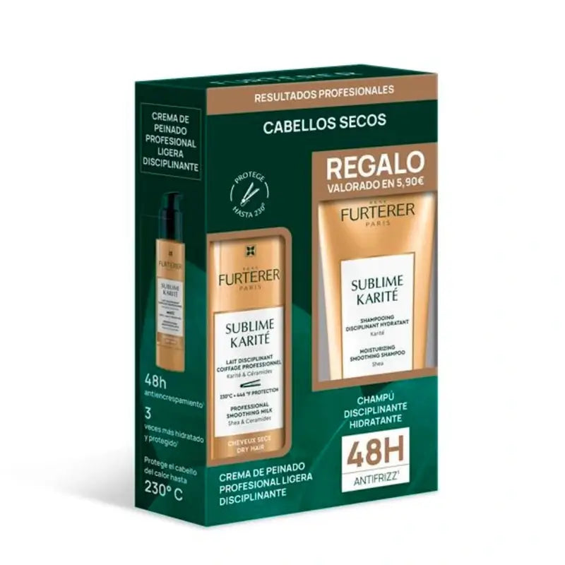 Rene Furterer Sublime Karite Crema De Peinado Ligera Disciplinante 100Ml + Regalo Sublime Karite Champu 50Ml