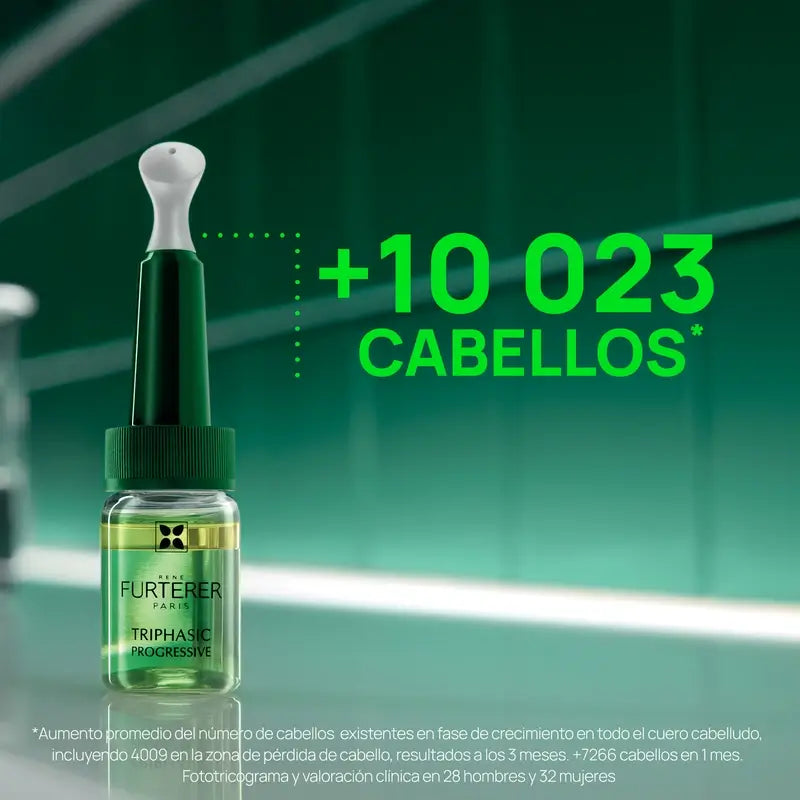 René Furterer Pack Triphasic Progressive Anticaída 5 ml x 8 Frascos