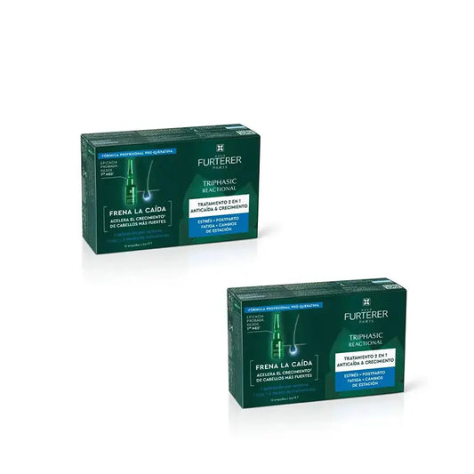 Rene Furterer Triphasic Reactional 12 Amp Rf 24, 2 Unidades