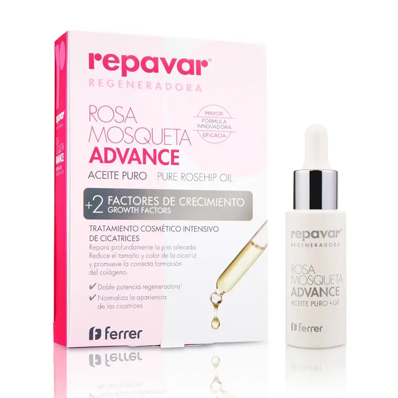 Repavar Regeneradora Aceite Puro Rosa Mosqueta Advance 15 ml