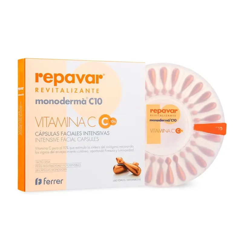 Repavar Revitalizante Monoderma C10 28 cápsulas