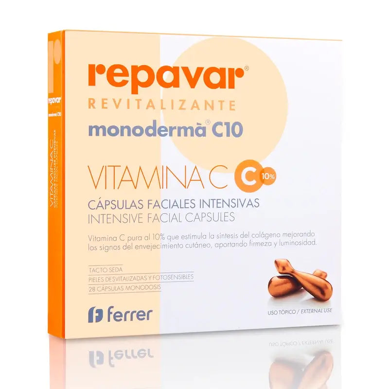 Repavar Revitalizante Monoderma C10 28 cápsulas