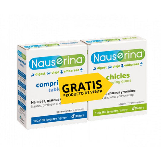 Deiters Nauserina 30 Comprimidos + Chicles Gratis