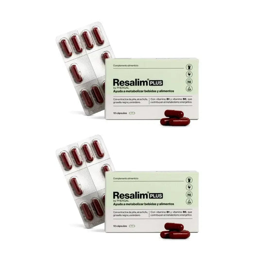 Resalim Plus Complemento Alimenticio Metabolizador Bebidas Alimentos, 2X10 Comprimidos