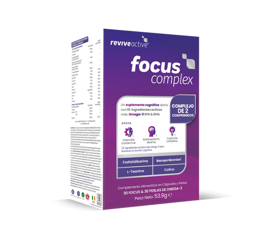 Revive Active Focus Complex, 60 cápsulas y perlas