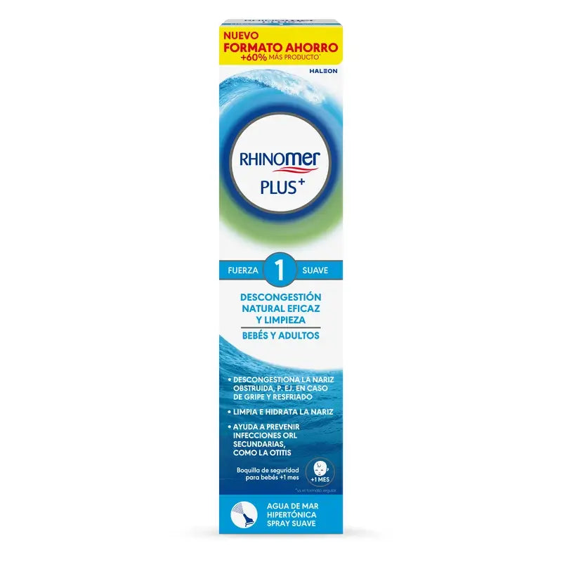 Rhinomer Plus+ F1 Bebés Y Adultos Formato Ahorro , 200 ml