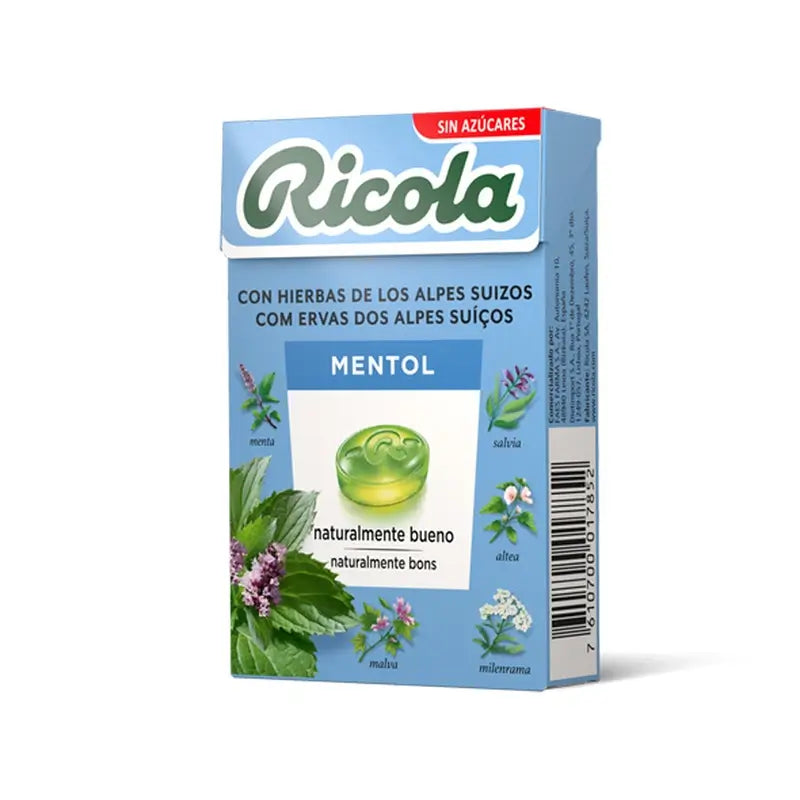 Ricola Caramelos Sin Azúcar Mentol , 50 gr