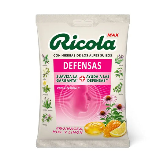 Ricola Max Bolsa Equinac Miel Limon , 70 gr