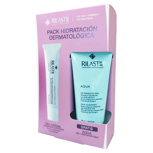 Rilastil Aqua Hidratacion Facial Dermatologica, 40 ml + 500 ml