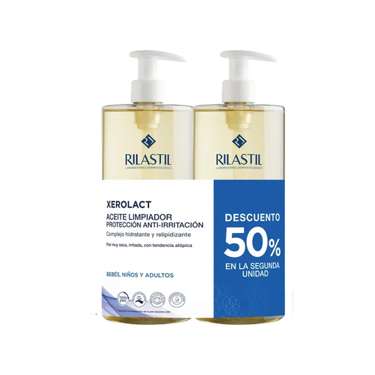 Rilastil Duplo Xerolact Aceite 2A 50% Dto 1L, 1000ml + 1000ml