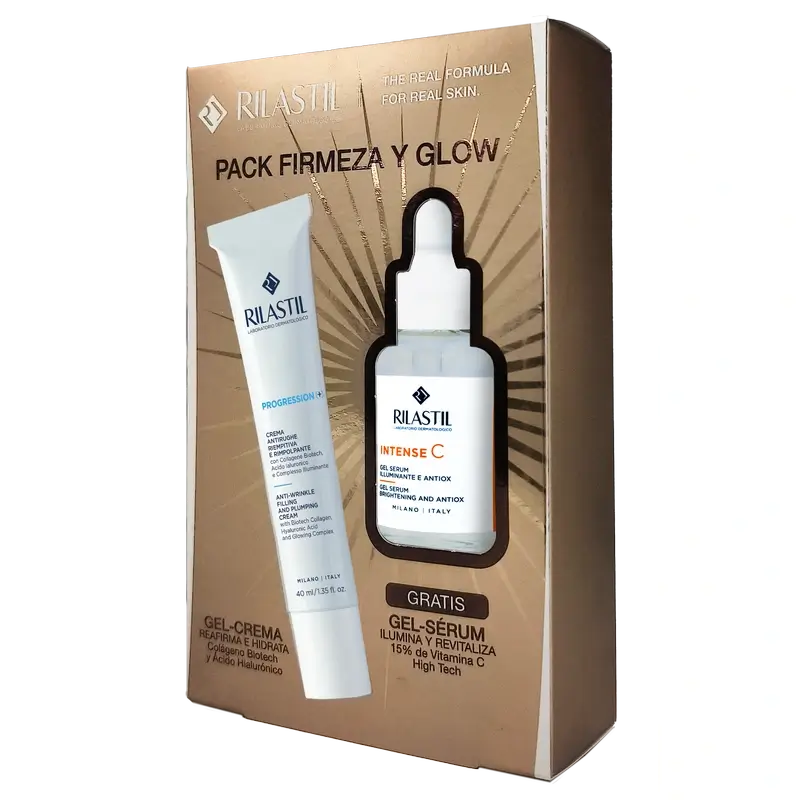 Rilastil Firmeza Y Glow Dermatologico, 40 ml + 15 ml