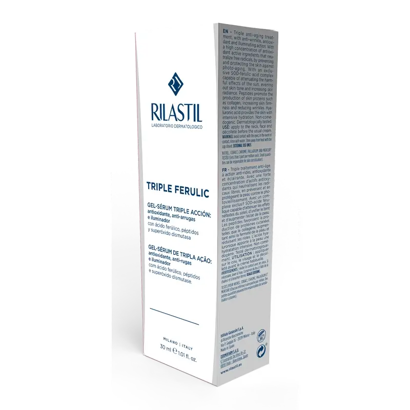 Rilastil Triple Ferulic Serúm Antiedad, Antioxidante E Iluminador, 30 Ml