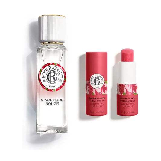 Roger & Gallet Gingembre Rouge Pack Bálsamo Labial + Agua Perfumada Bienestar