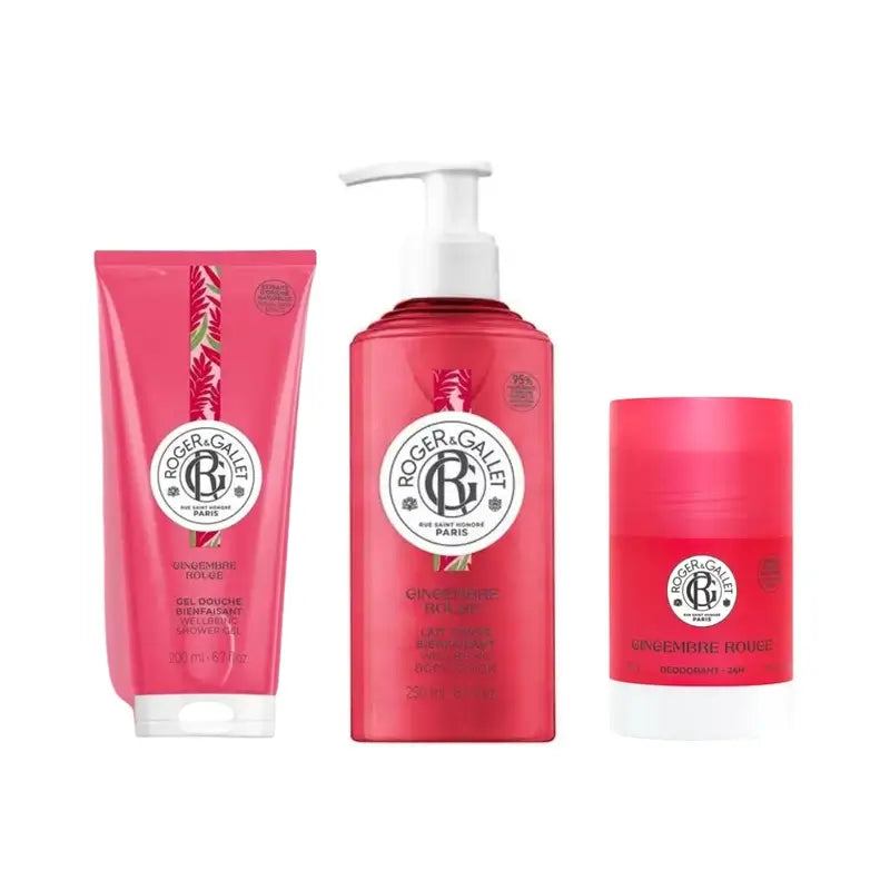 Roger & Gallet Gingembre Rouge Pack Crema De Manos + Bálsamo Labial + Desodorante