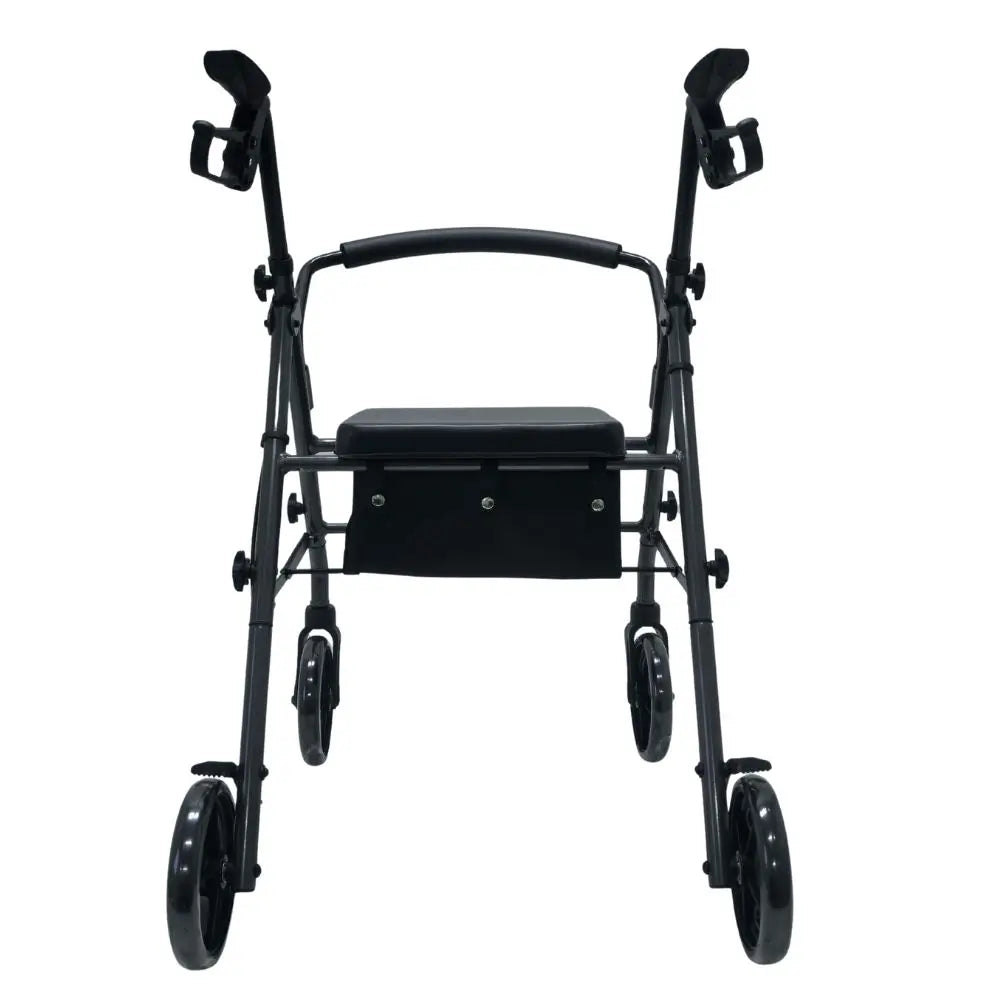 rollator alum. plegable con frenos (gris)