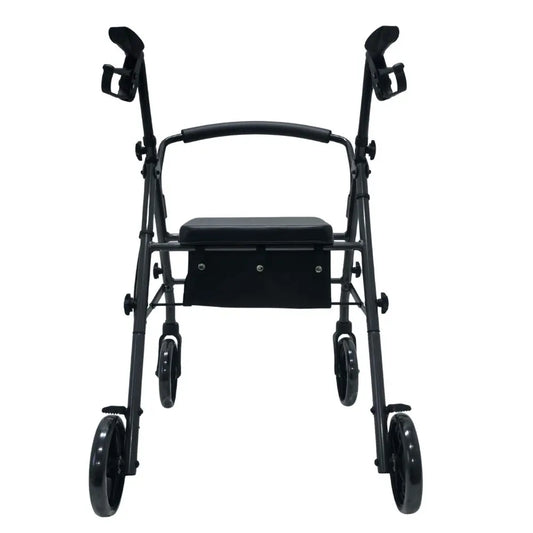 rollator alum. plegable con frenos (gris)