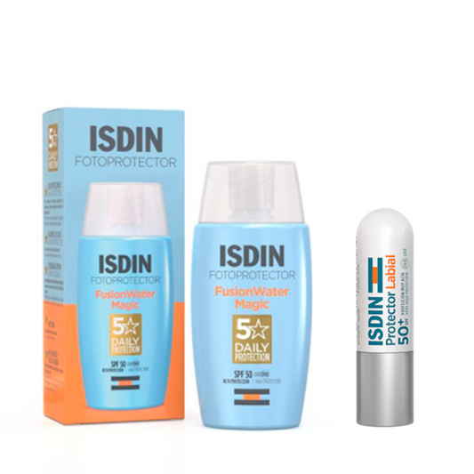 ISDIN Fotoprotector Fusion Water  Magic Spf 50+ Fotoprotector 50 Ml + ISDIN Protector Labial Spf50+ 4 Gr