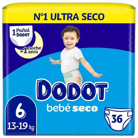 Dodot Bebé Seco Value Pack Talla 6 - 36 Unidades
