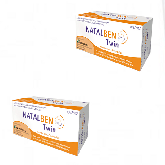 Pack Natalben Twin Nutraceutico , 2x30 Cápsulas