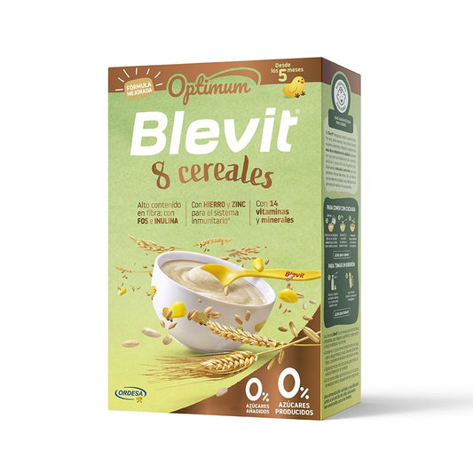 Blevit Alimentación Infantil Optimum 8 Cereales, 250 grs